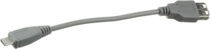 Переходник USB - microUSB(шт.) 0,15м (гибкий) OTG