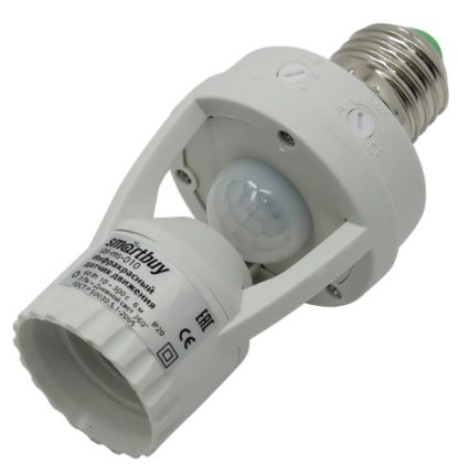 Датчик движения настенный SBL-MS-010 1200вт 220v (до 12м) Smartbuy