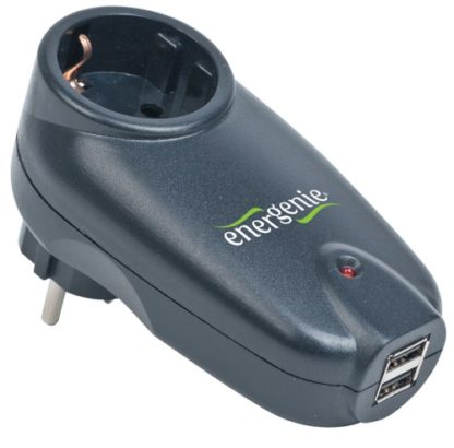 Розетка с зарядным устройством. (1 розетка + 2 USB) Energenie SPG1-u
