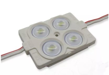 Светодиодный модуль белый холодный 10000K (4 led 2835, 2w, 190Lm )размер 52*36мм (54227)
