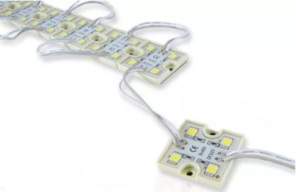 Светодиодный модуль белый холодный (4 led, 1,44w ) (51876)