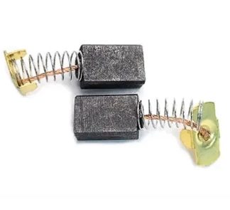 Щетки электроугольные 6mm x 11mm x 17mm (цена за пару)прямоугольный пятак-уши,пружина для Интерскол ПЦ-16Т-01