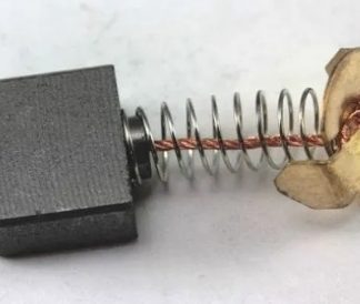 Щетки электроугольные 7mm x 17mm x 14mm (948-571) (цена за пару)пружина,пятак-уши для Интерскол ПЦ-16Т