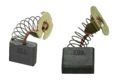 Щетки электроугольные 7mm x 17mm x 18mm (948-604) (цена за пару)пружина,пятак-уши для MAKITA CB203/204A