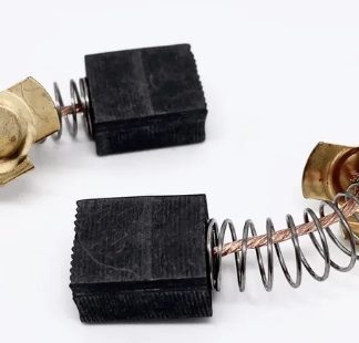 Щетки электроугольные 8mm x 14mm x 16mm (948-466) (цена за пару)пружина,пятак-уши для DWT 2.3kWt, Sturm 2.3kWt, Kolt 2.3kWt