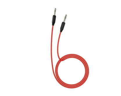 Кабель Jack 3,5(штекер) - Jack 3,5(штекер) (AUX) 1м (круглый)плоский цветной в силиконовой оболочке