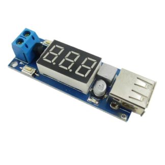 Понижающий DC/DC модуль вход 4,5-40в выход 5в на гнездо USB с индикатором
