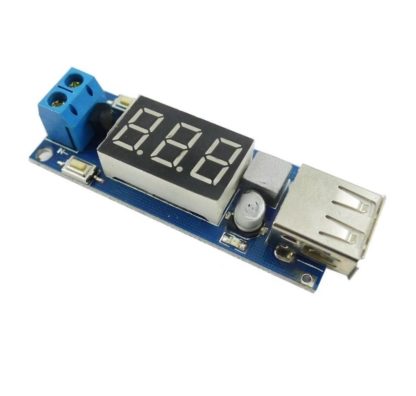 Понижающий DC/DC модуль вход 4,5-40в выход 5в на гнездо USB с индикатором