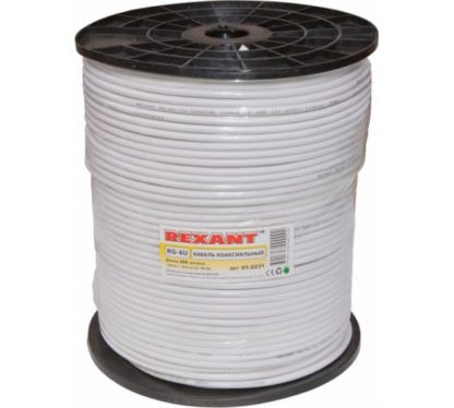 Кабель коаксиальный Rexant  RG-6U+CU 64*(75 Ом)