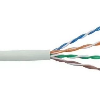 Кабель Hyperline медный U/UTP 4 пары. Кат.5e. внешний PVC. Одножильный. 100МГц. черный (за 1м)