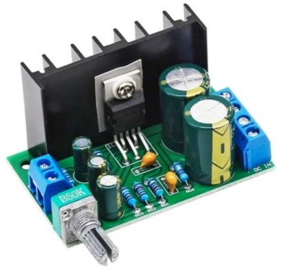 Модуль Усилитель мощности на плате (моно) 5w-32w max на микросхеме TDA2050 (питание 12-24в - рекомендовано 12V 5А,динамики 8Ом)