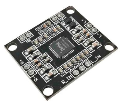 Модуль УНЧ на PAM8610 2х15Вт 12в  с регулировкой громкости HW-210
