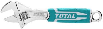 Ключ разводной 200 (8") мм, захват 0-30 мм, обрезинненая рукоятка  TOTAL