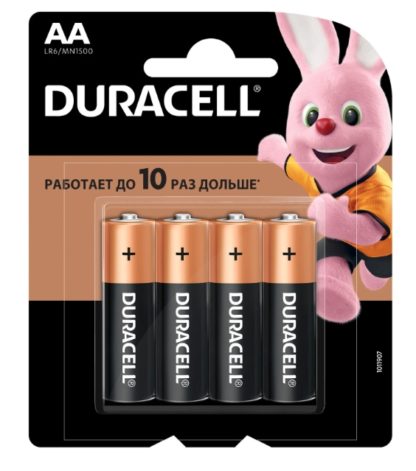 Батарейка AA(LR6) алкалиновая "DURACELL" цена за шт