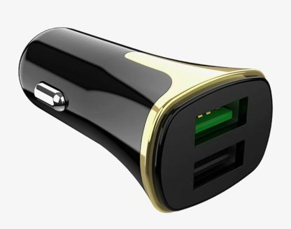 Автомобильное ЗУ 2 выхода USB : 3A и 3A QС