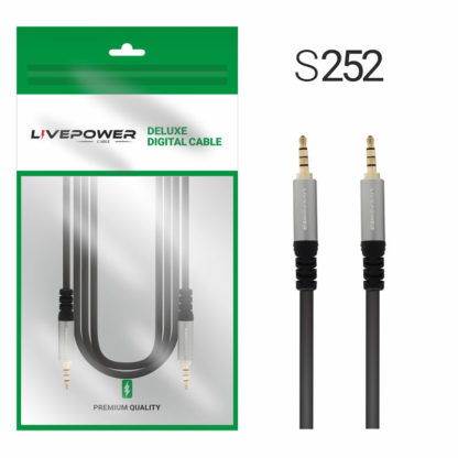 Кабель Аудио Premium H227  AUX Jack 3,5mm M/M 4pin 1800mm