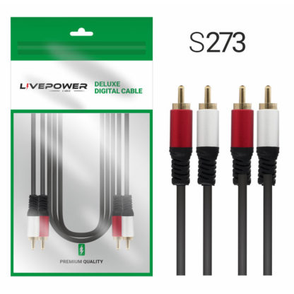 Кабель Аудио Premium H248 2xRCA(штекер) - 2xRCA(штекер) 1800mm