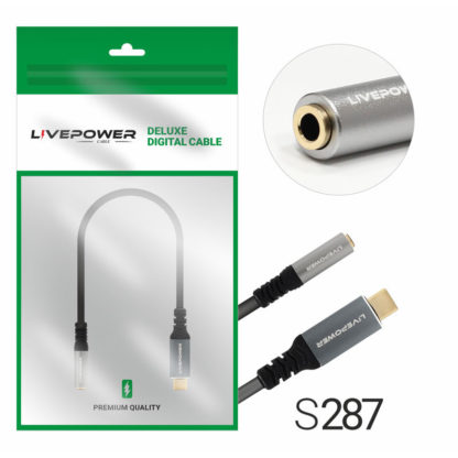 Кабель Аудио Premium H262 Type-C to 3,5mm/F 200mm