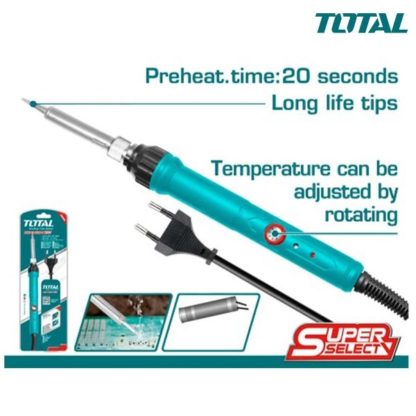 Паяльник электрический, мощность100W, регулировка температуры TOTAL