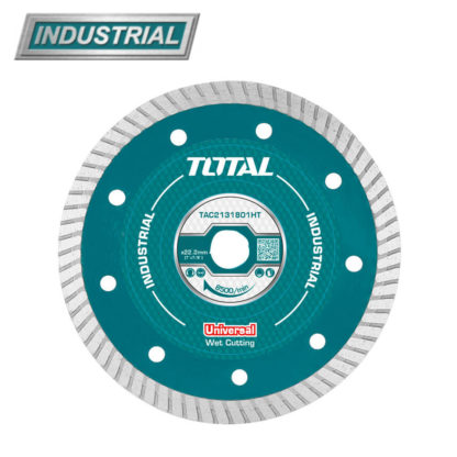 Диск алмазный 230X22.2mm TURBO, ультратонкий толщина -1,6 мм  (высота алмазного слоя 8мм) TOTAL