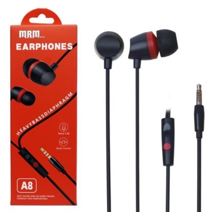 Наушники MRM A8 (Black-Red) проводные с микрофоном