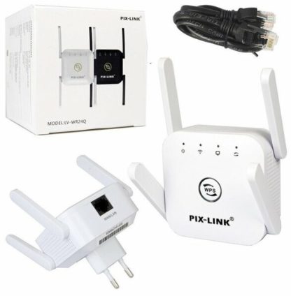 Репитер беспроводной повторитель WI-FI LV-WR24Q в розетку, 4 антенны (1WAN/1LAN)