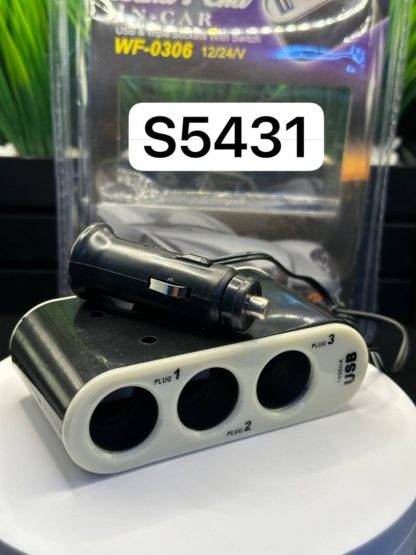 Разветвитель автоприкуривателя WF-0306 IN-CAR