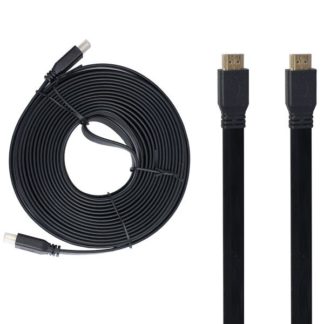 Кабель HDMI(штекер) - HDMI (штекер) резиновый плоский 10м