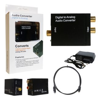 Конвертер звуковой Toslink 285C на 2RCA