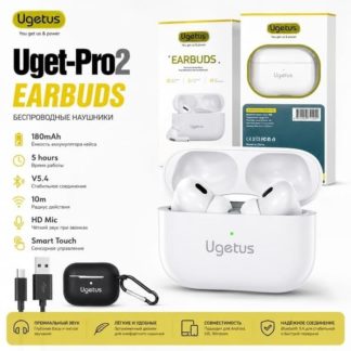 Наушники беспроводные Ugetus Pro2 (2 поколение USB-C) White