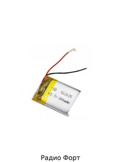 Аккумулятор литий-полимерный 5.0*20*25 502025 (3.7В, 200mah)