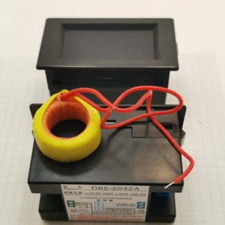 Вольтметр-амперметр цифровой 80-500VAC 0-100A D85-2042A черный корпус